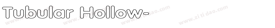 Tubular Hollow字体转换